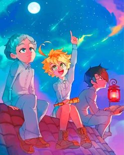 The Promised Neverland Characters paint by numbers