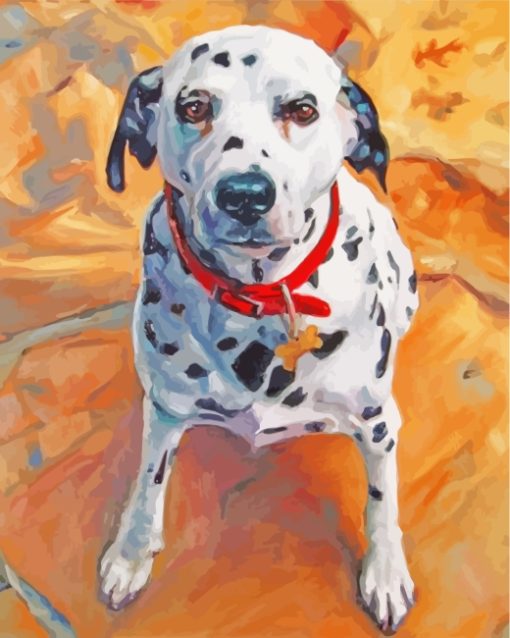 Dalmatian Dog Art paint by numbers