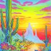 Hippie Desert Art paint by numbers