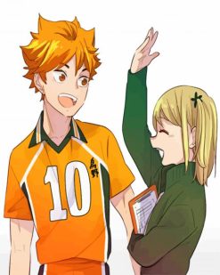 Hitoka Haikyuu Anime paint by numbers