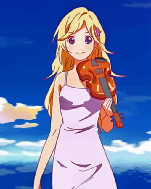 Kaori Miyazono Anime paint by numbers