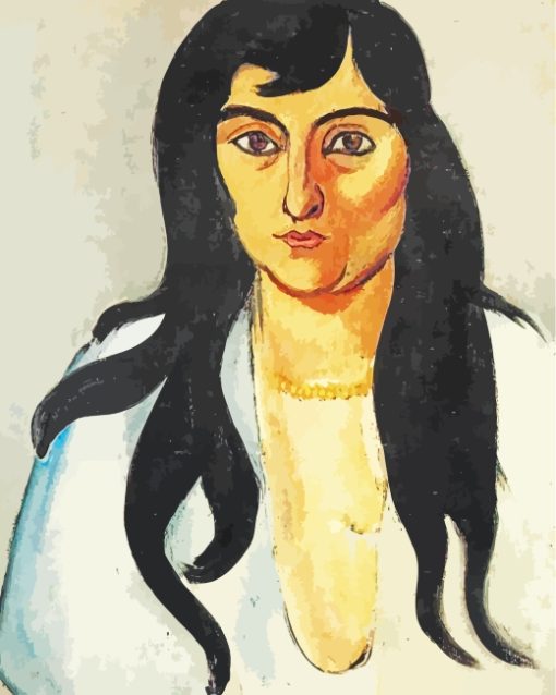 Laurette With Long Locks Matisse Art Paint by numbers