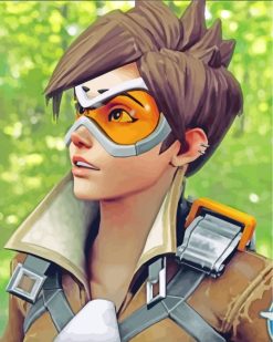 Lena Oxton Overwatch Game paint by numbers