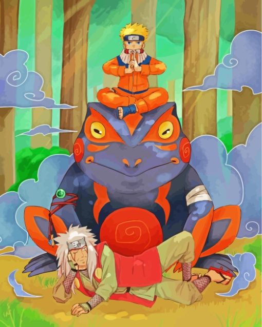 Naruto And Jiraiya paint by numbers