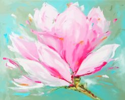 Pink Magnolia Art paint by numbers