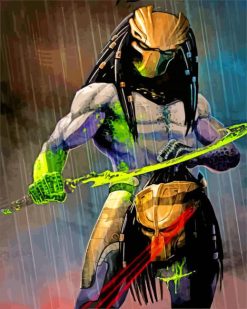 Predator Illustration paint by numbers