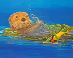 Sea Otter paint by numbers