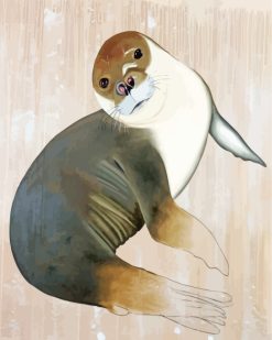 Seal Animal paint by numbers