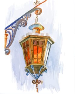 Street Lantern Art paint by numbers