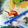 Abstract Kayaks Man paint by numbers