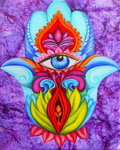 Aesthetic Hamsa paint by nummbers