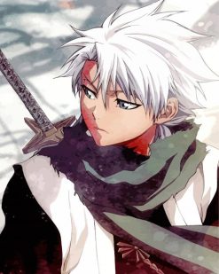 Bleach Anime Toshiro Hitsugaya ppaint by numbers