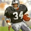 Bo Jackson Raiders Player paint by numbers