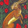 Brown Hare paint by numbers