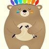 Colorful Bear paint by numbers