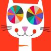 Colorful Cat paint by numbers