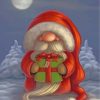 Dwarf Santa paint by numbers