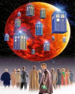 Doctor Who paint by numbers