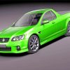 Green Holden Sport Car paint by numbers