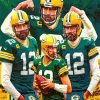 Green Bay Packers Aaron Rodgers panels paint by numbers