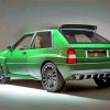 Green Lancia Car paint by numbers