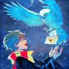 Harry Potter And Hedwig Bird paint by numbers