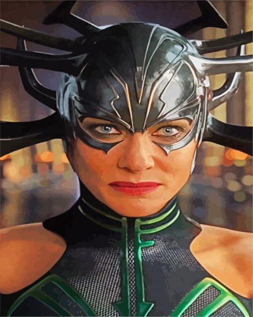 Superhero Hela paint by numbers