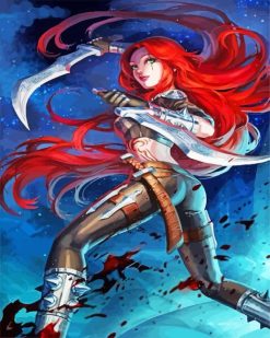 Katarina League Of Legends paint by numbers