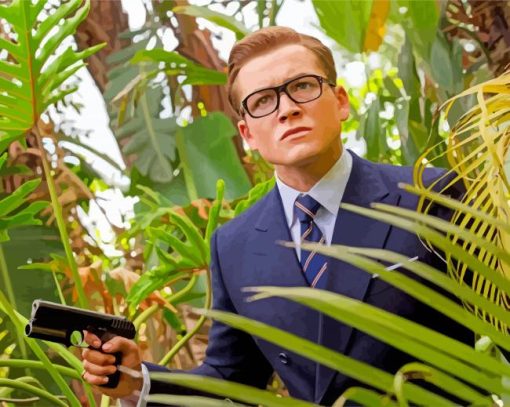 Aesthetic Kingsman Golden Circle Movie paint by numbers