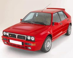 Red Lancia paint by numbers