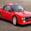 Red Lancia Car paint by numbers