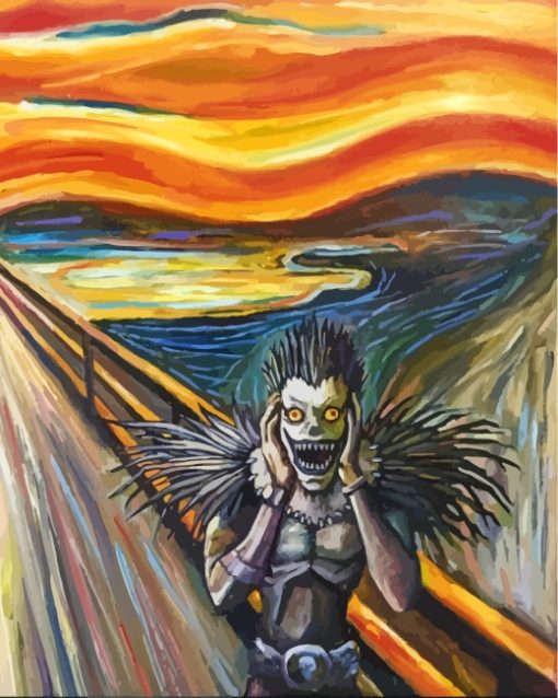 ryuk the scream paint by numbers