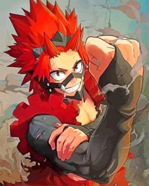 Strong Eijiro Kirishima paint by numbers