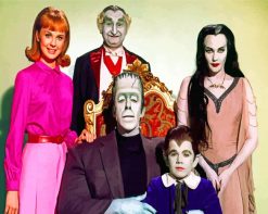 The Munsters Characters paint by numbers