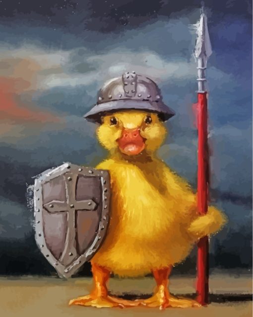 Warrior Little Duck paint by numbers