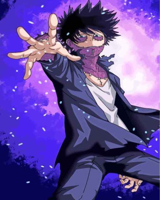 Dabi My Hero Academia paint by numbers