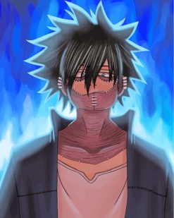 Illustration Dabi Mha Anime paint by numbers