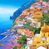 Italy Naples Colorful Buildings Paint by numbers