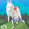 Princess Mononoke And Moro paint by numbers