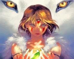 Princess Mononoke Art paint by numbers