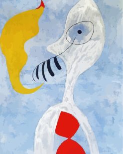 Smoker Head Joan Miro paint by numbers