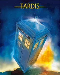 Tardis Doctor Who paint by numbers