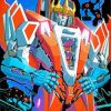 Transformers Starscream Robot paint by numbers