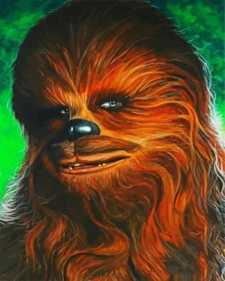 Chewbacca Star Wars paint by numbers