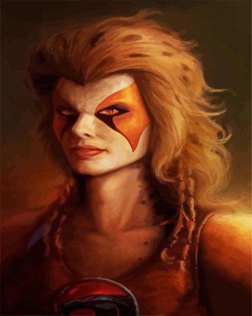 ThunderCats Cheetara paint by numbers