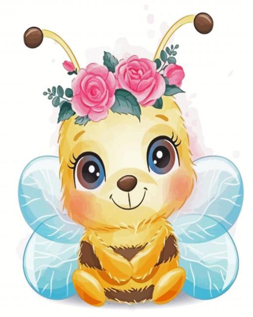 Cute Bee paint by numbers