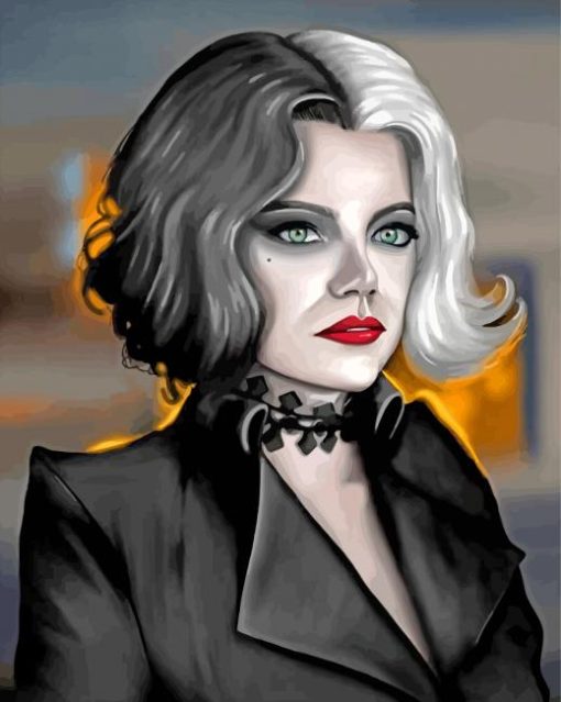 Gothic Cruella paint by numbers