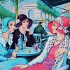 Parisian Deco Ladies paint by numbers