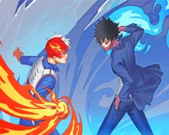 Shoto Todoroki And Dabi paint by numbers