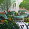 Aesthetic Rivendell Landscape paint by number